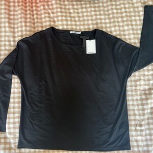 NWT Alexander Wang Black Long Sleeve Shirt
